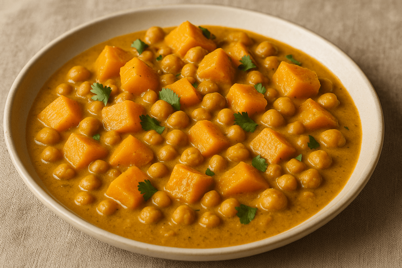 Speedy Butternut Squash & Chickpea Curry
